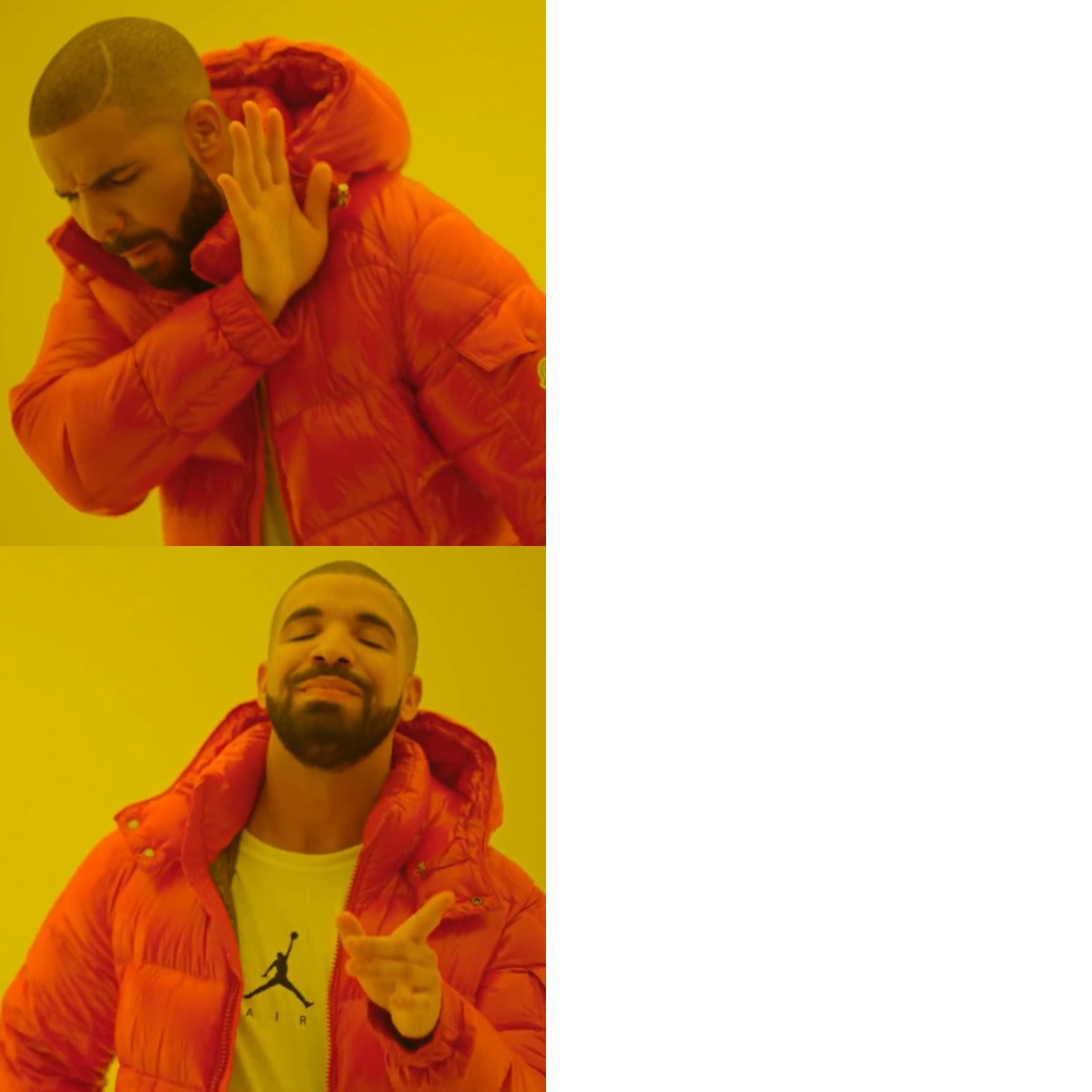 Drake Hotline Bling meme about Adina Eden